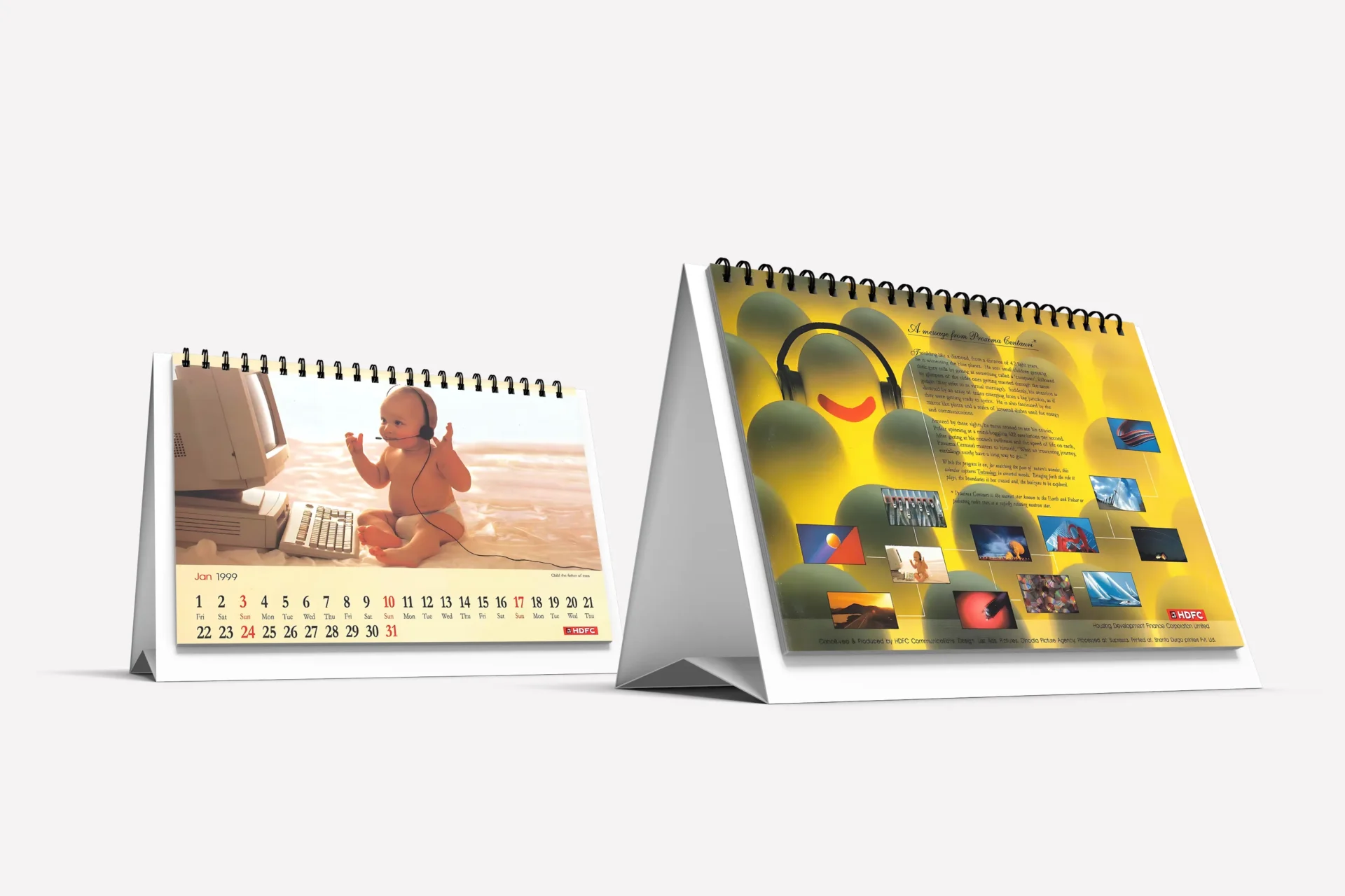 Desk Calendar for HDFC