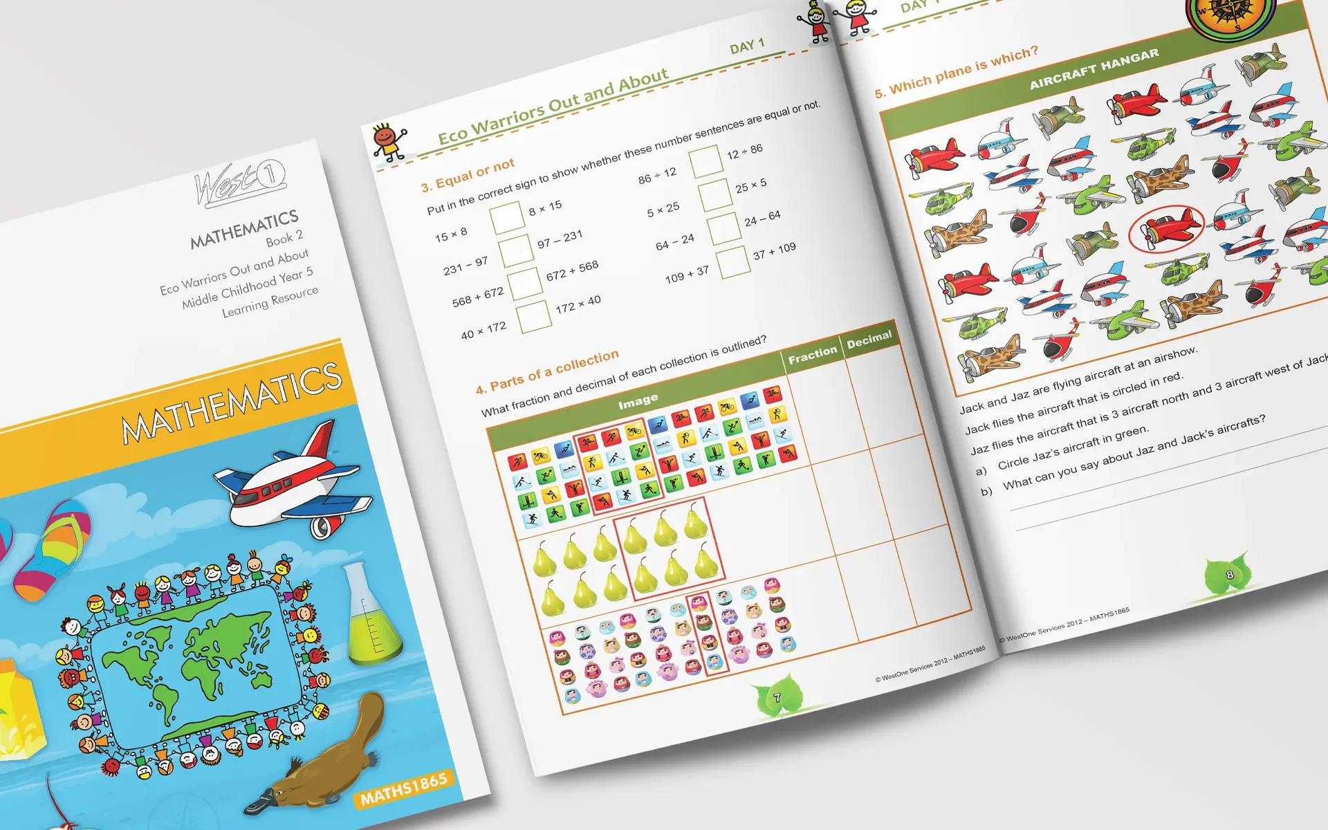 Year 5 maths resource using InDesign